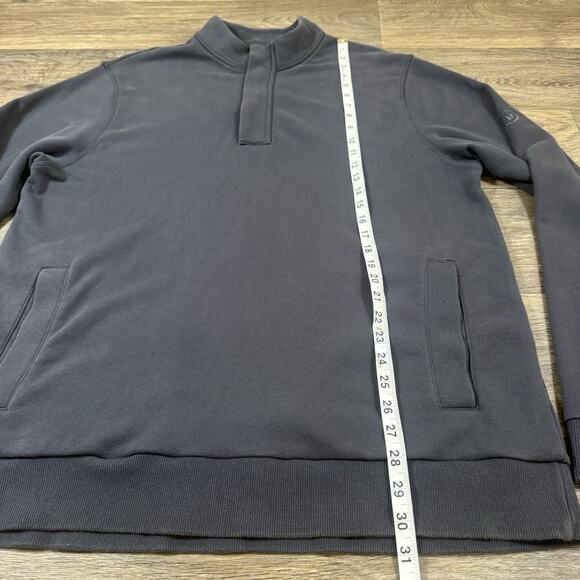 Vuori Shirt Mens 2XL Gray Cypress 1/4 Zip Pullover Athleisure Performance - Picture 5 of 13